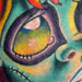 tattoo galleries/ - zombie girl face  tattoo 